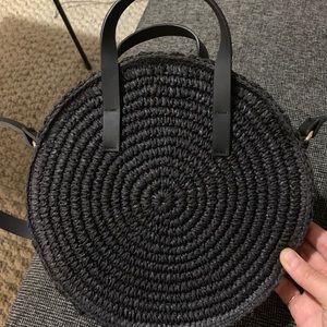 H&M jute circle bag